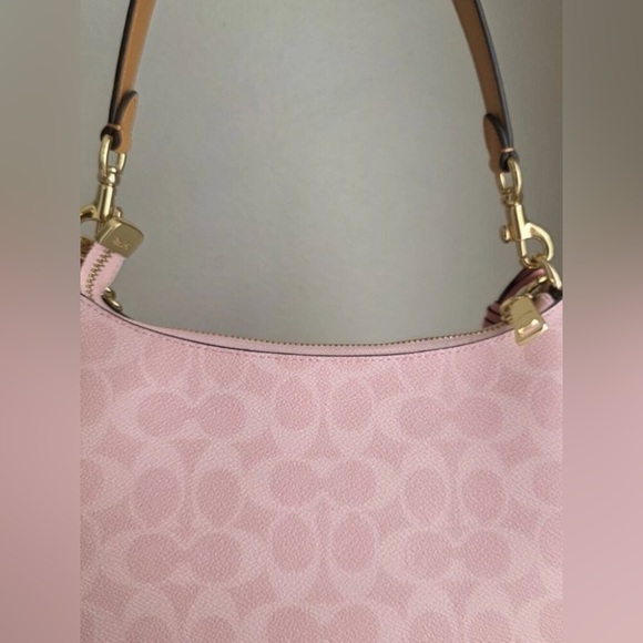 🤑🤑🤑COACH Mollie Tote Bag 25 In Signature Powder Pink - Picture 6 of 6
